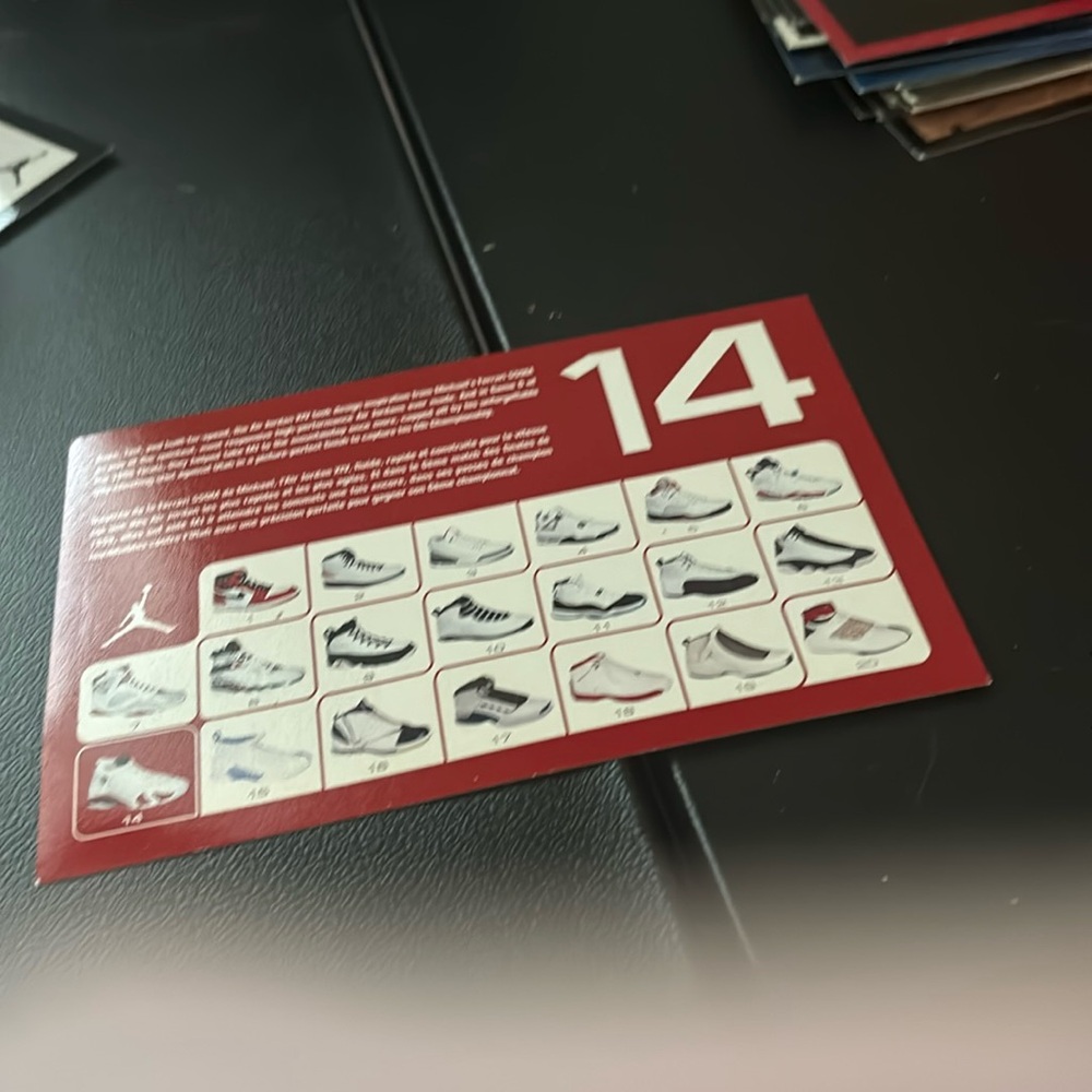 Jordan 14th retro card - Picture 2 of 2